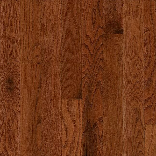 h10 Bruce Frisco Gunstock Oak 2-1/4-in W x 3/4-in T x Varying Length Smooth/Traditional Solid Hardwood Flooring